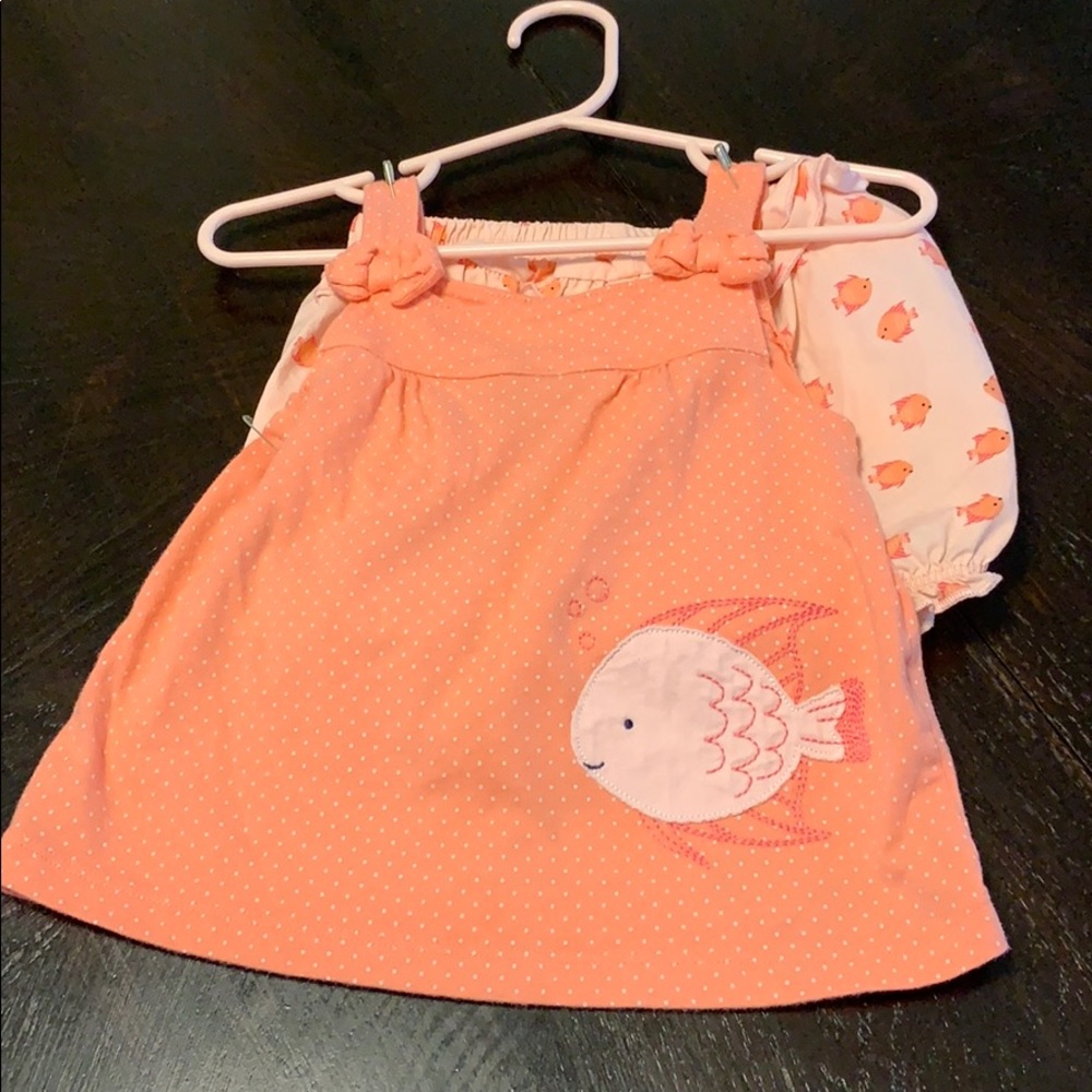 Peach fish set